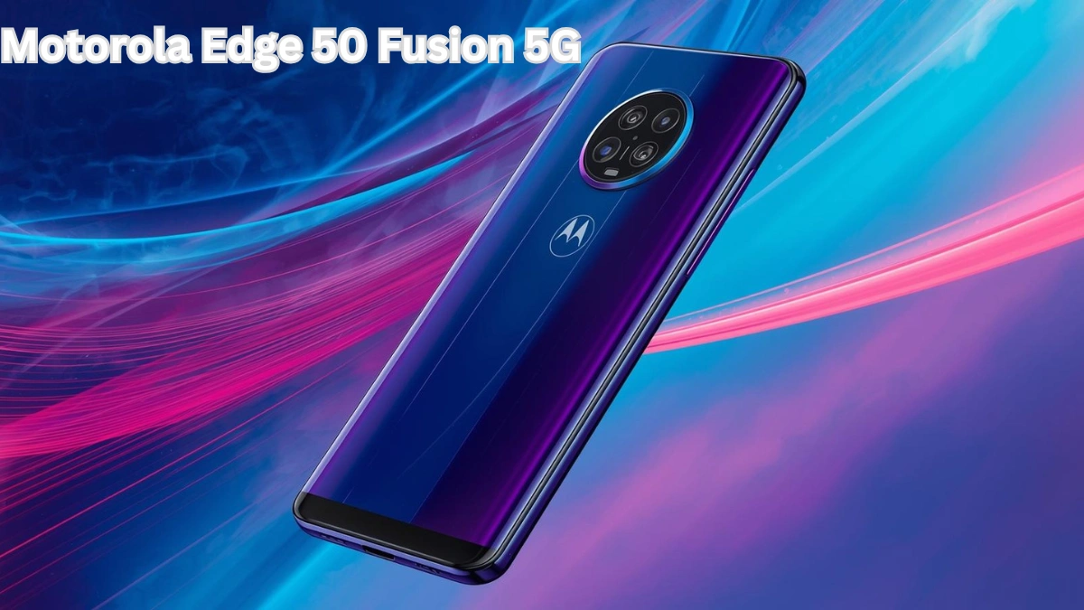 Motorola Edge 50 Fusion 5G smartphone showcasing premium curved pOLED display and stylish modern design