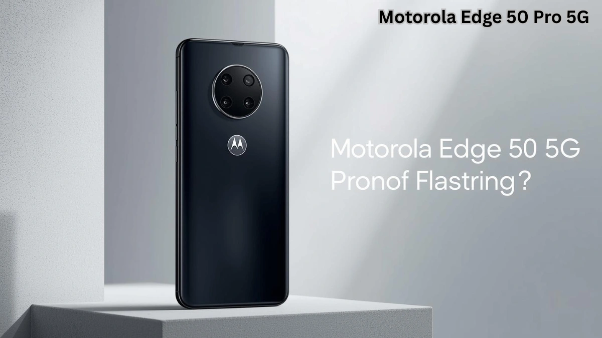 Motorola Edge 50 Pro 5G flagship smartphone featuring curved OLED display, premium design, and advanced camera system
