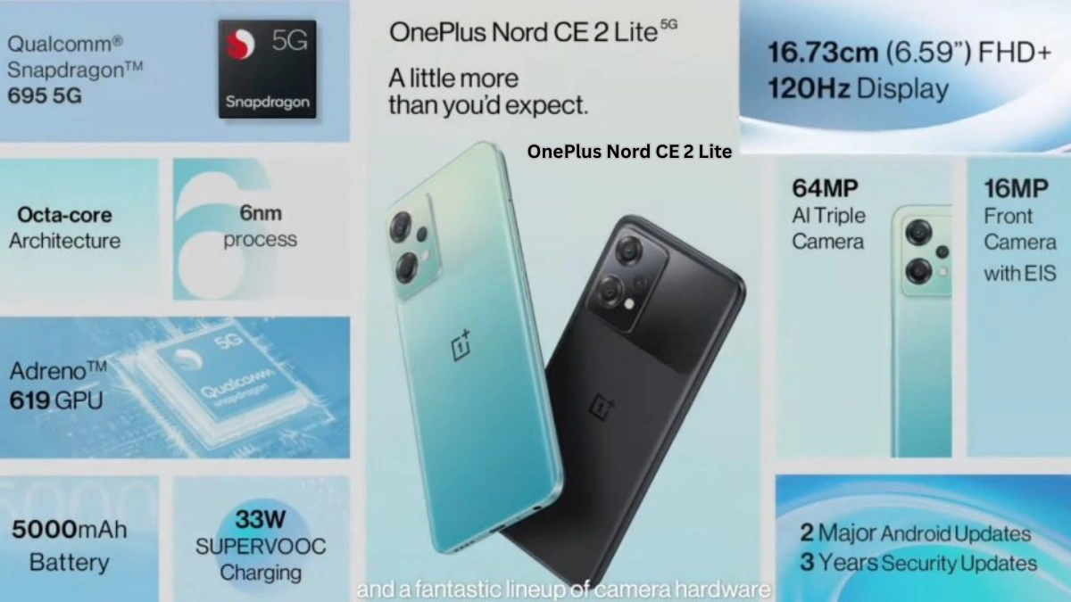 OnePlus Nord CE 2 Lite smartphone showcasing design and display – OnePlus Nord CE 2 Lite full specs, pros and cons overview