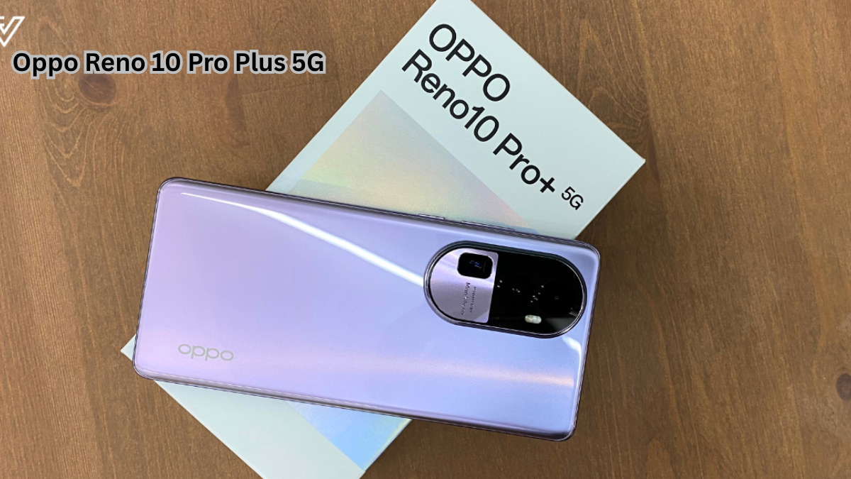 Oppo Reno 10 Pro Plus 5G smartphone featuring curved AMOLED display, premium glass design, and triple rear camera setup
