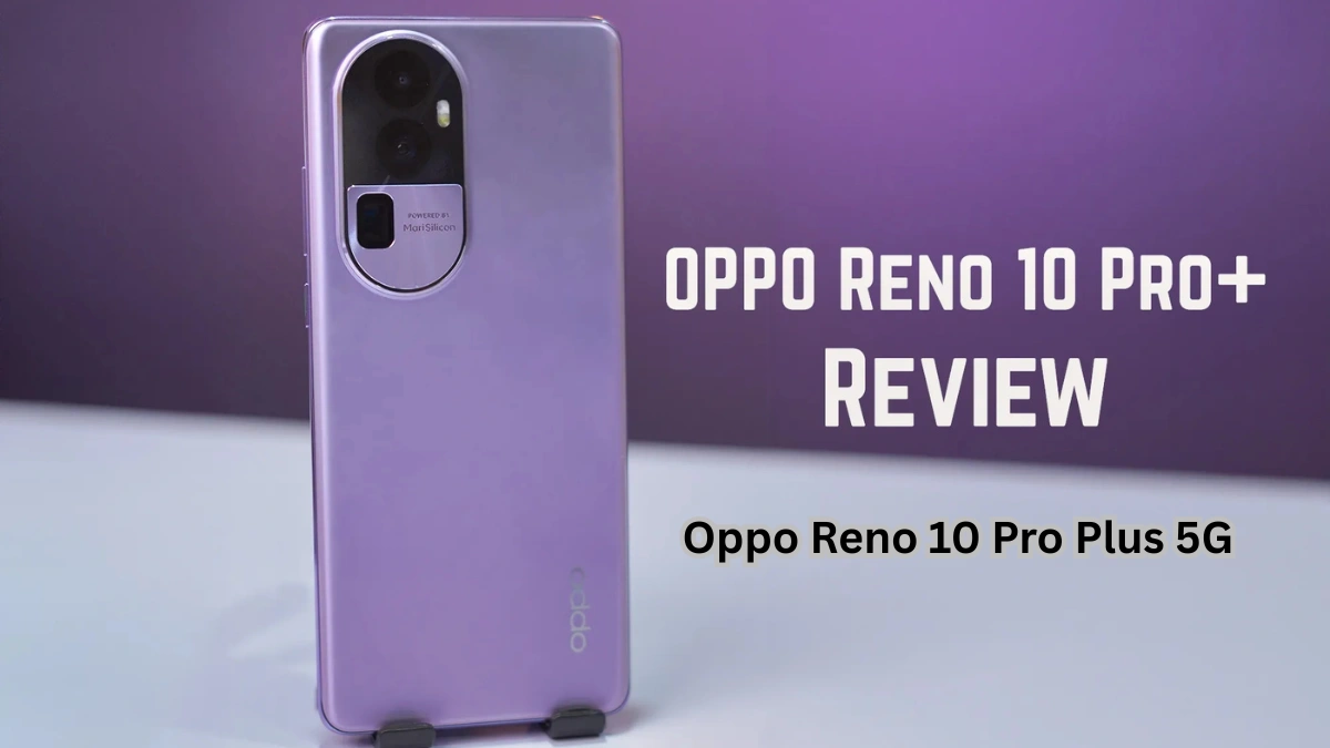 Oppo Reno 10 Pro Plus 5G premium smartphone with curved AMOLED display and triple camera setup