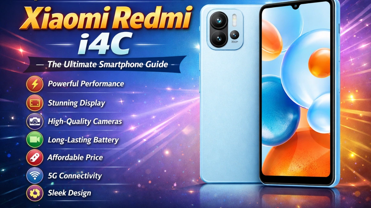 Xiaomi Redmi i4C smartphone showcasing sleek design and display, highlighting top 7 amazing reasons to buy Xiaomi Redmi i4C in 2025