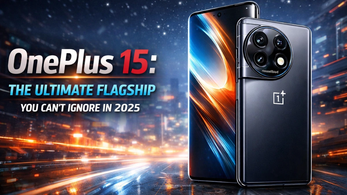 OnePlus 15 flagship smartphone with premium design, powerful performance, and advanced camera features in 2025