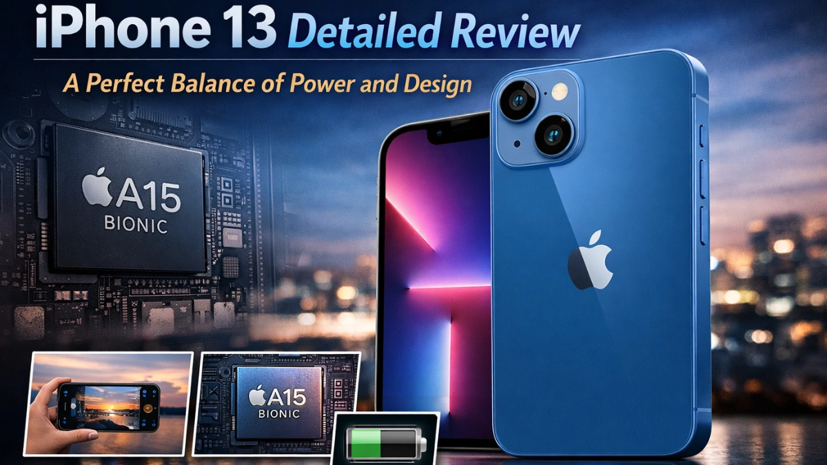 iPhone 13 in sleek design showcasing its powerful performance