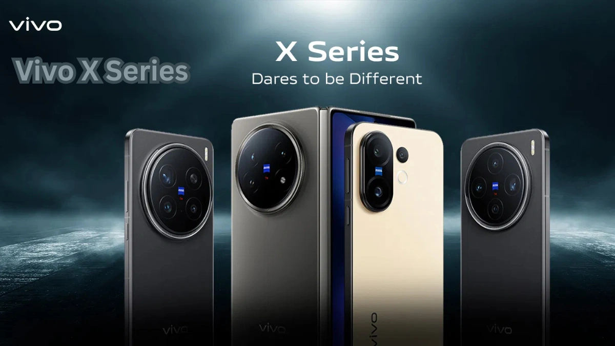 Vivo phone X Series showcasing premium flagship smartphones with advanced camera design and elegant finish